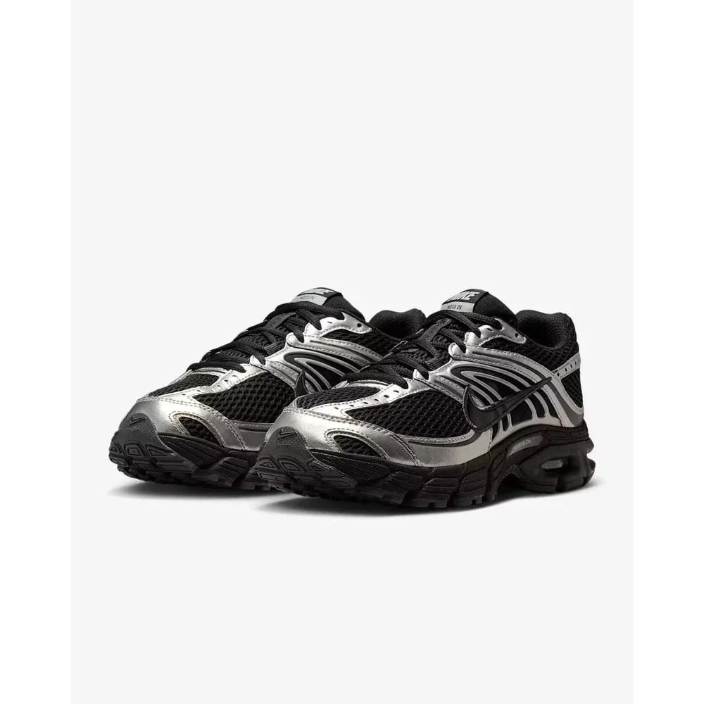 Womens Size 8 -Nike Air Max Moto 2K Black Metallic Silver Shoes HQ2056-007 NEW